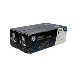 HP Color Toner CC530AD, 304A, Black, CC530A 2er-Pack, Kapazität: 2 x ca. 3.500 Seiten - 1