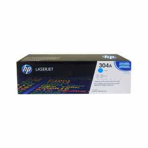 HP Color Toner CC531A, 304A, Cyan, Kapazität: ca. 2.800 Seiten - B-Ware (Verpackung mit Lagerungsspuren)