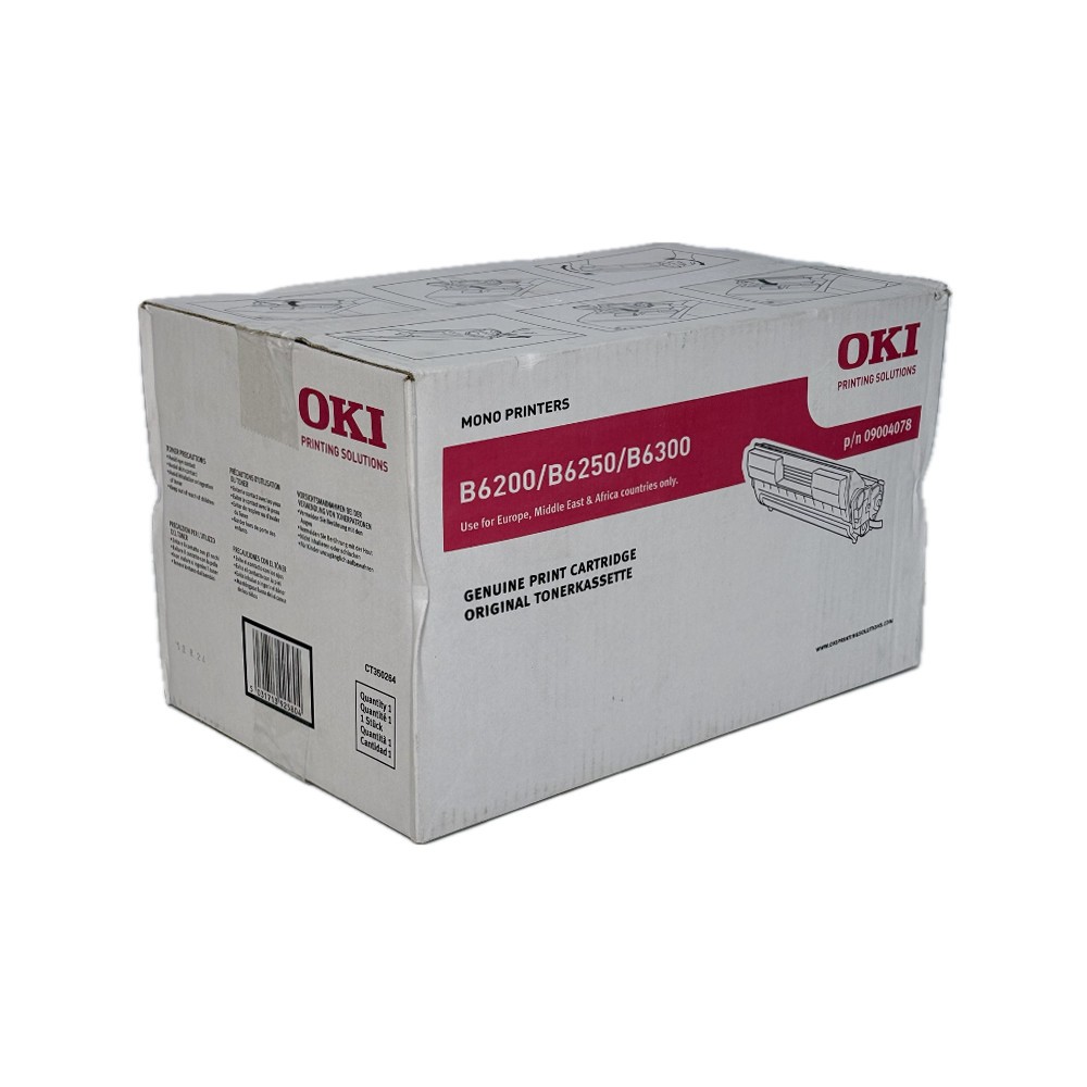 OKI Toner B6200, B6250, B6300, 09004078, Kapazität: ca. 10.000 Seiten OKI Toner B6200, B6250, B6300, 09004078, Kapazität: ca. 10.000 Seiten