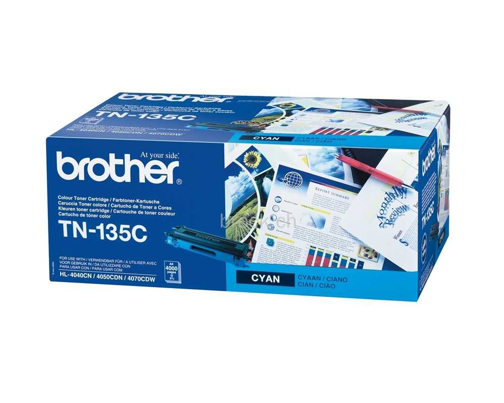 Brother Color Toner TN-135C, Cyan, Kapazität: ca. 4.000 Seiten Brother Color Toner TN-135C, Cyan, Kapazität: ca. 4.000 Seiten