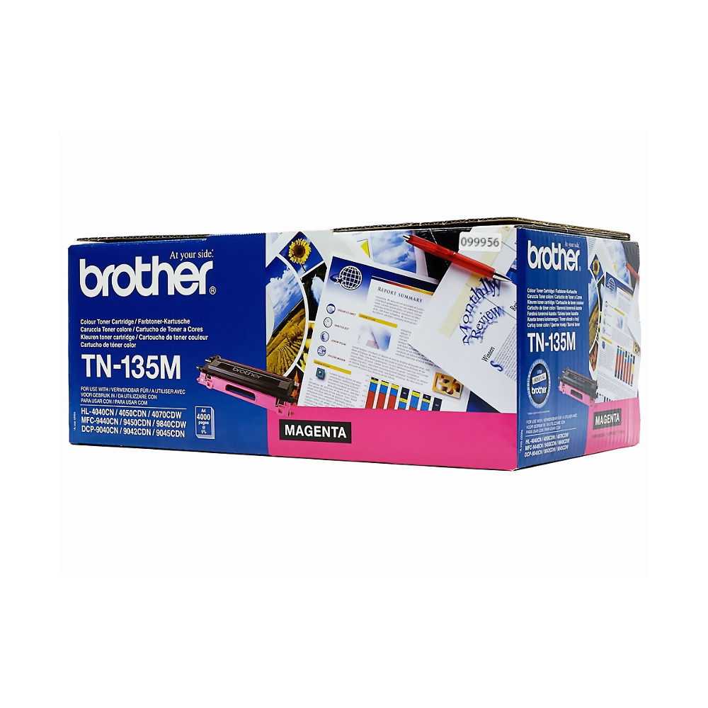 Brother Color Toner TN-135M, Magenta, Kapazität: ca. 4.000 Seiten Brother Color Toner TN-135M, Magenta, Kapazität: ca. 4.000 Seiten