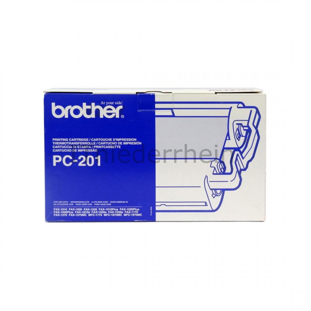 Brother Mehrfachfarbbandkassette Thermotransferrolle PC-201, Kapazität: ca. 420 Seiten Brother Mehrfachfarbbandkassette Thermotransferrolle PC-201, Kapazität: ca. 420 Seiten