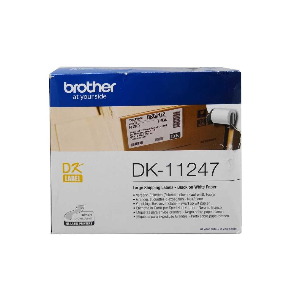 Brother DK-11247 große Versand-Etiketten 103 x 164 mm, weiß, 1 Rolle á 180 Stück Brother DK-11247 große Versand-Etiketten 103 x 164 mm, weiß, 1 Rolle á 180 Stück