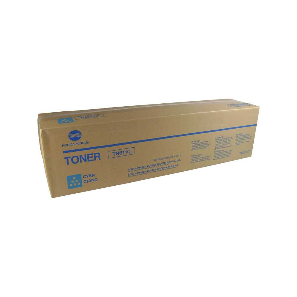 Konica Minolta Color Toner TN611C, A070450, Cyan, Kapazität: ca. 27.000 Seiten Konica Minolta Color Toner TN611C, A070450, Cyan, Kapazität: ca. 27.000 Seiten