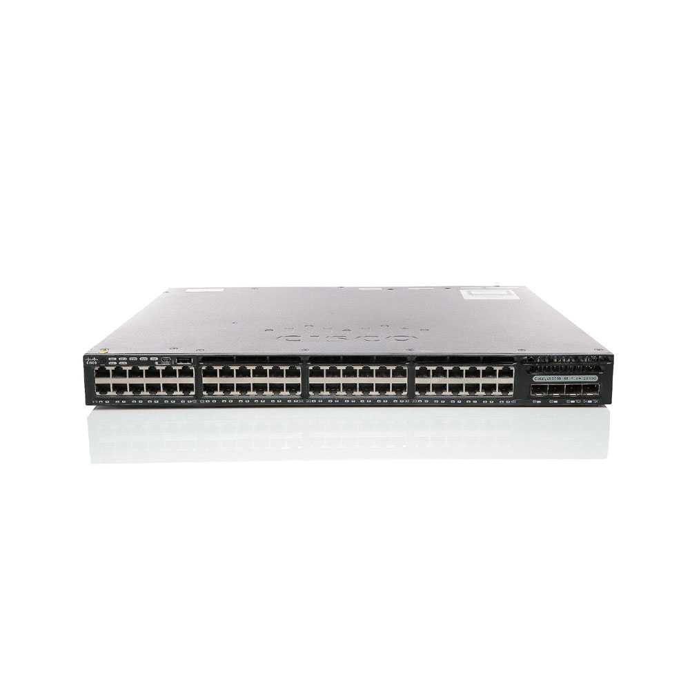 Cisco Switch WS-C3650-48PQ, managed, 48x Gbit Ethernet LAN PoE+, 4x 10GB SFP+ Cisco Switch WS-C3650-48PQ, managed, 48x Gbit Ethernet LAN PoE+, 4x 10GB SFP+