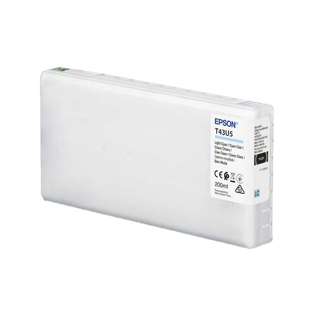 Epson Druckerpatrone SureLab SL-D800, T43U5 Light Cyan, C13T43U540, Kapazität: 200 ml, 2022 Epson Druckerpatrone SureLab SL-D800, T43U5 Light Cyan, C13T43U540, Kapazität: 200 ml, 2022