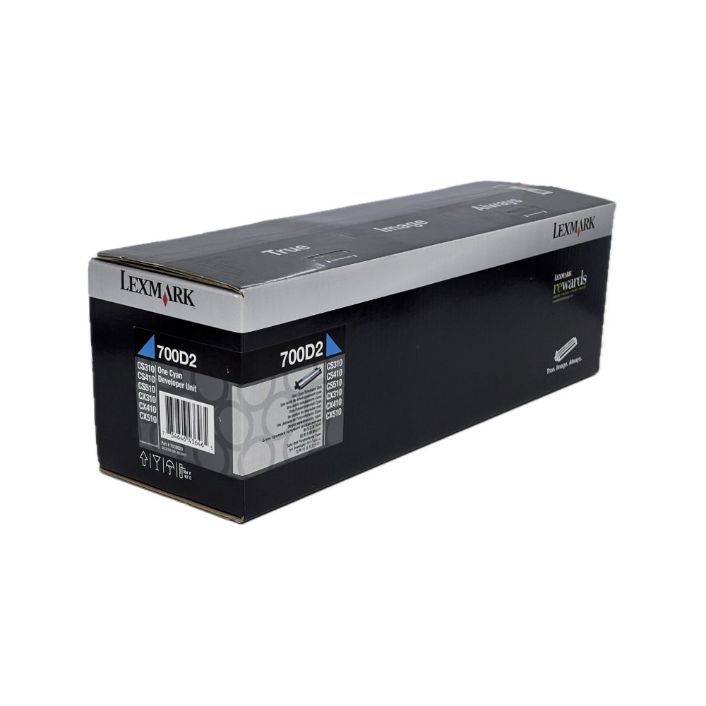 Lexmark Entwicklereinheit / Developer Unit 70C0D20, 700D2, Cyan, Kapazität: ca. 40.000 Seiten Lexmark Entwicklereinheit / Developer Unit 70C0D20, 700D2, Cyan, Kapazität: ca. 40.000 Seiten