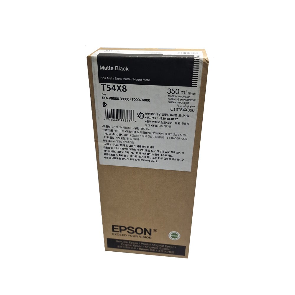 Epson Druckerpatrone T54X8 Matte Black für Epson SC-P9000, 7000, C13T54X800, 350ml, 2025 Epson Druckerpatrone T54X8 Matte Black für Epson SC-P9000, 7000, C13T54X800, 350ml, 2025