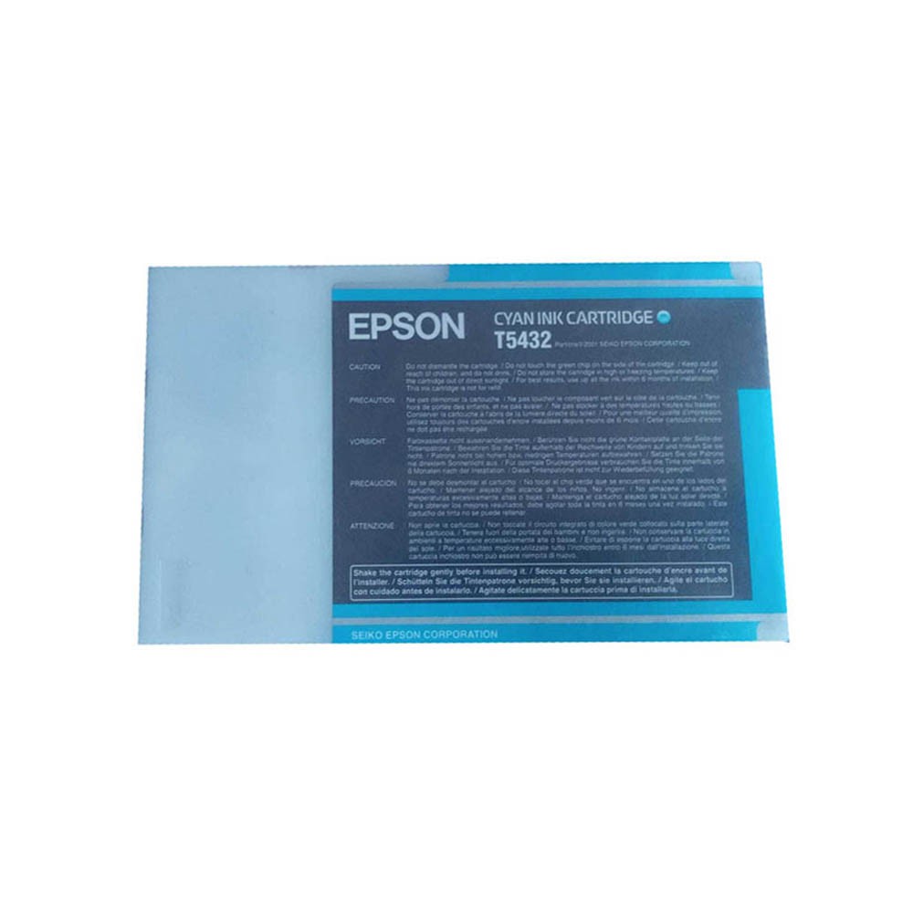EPSON Druckerpatrone T5432 Cyan C13T543200 Kapazität: ca. 110ml 2015 EPSON Druckerpatrone T5432 Cyan C13T543200 Kapazität: ca. 110ml 2015