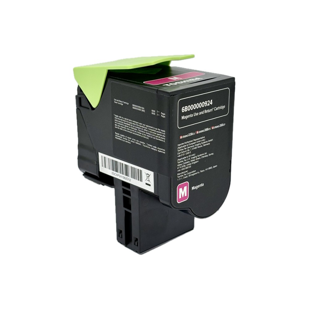 Toshiba Toner e-Studio 338CS, 388CS, 388CP, T-FC338EM-R, Magenta, 6B000000924 (Umpackware) Toshiba Toner e-Studio 338CS, 388CS, 388CP, T-FC338EM-R, Magenta, 6B000000924 (Umpackware)