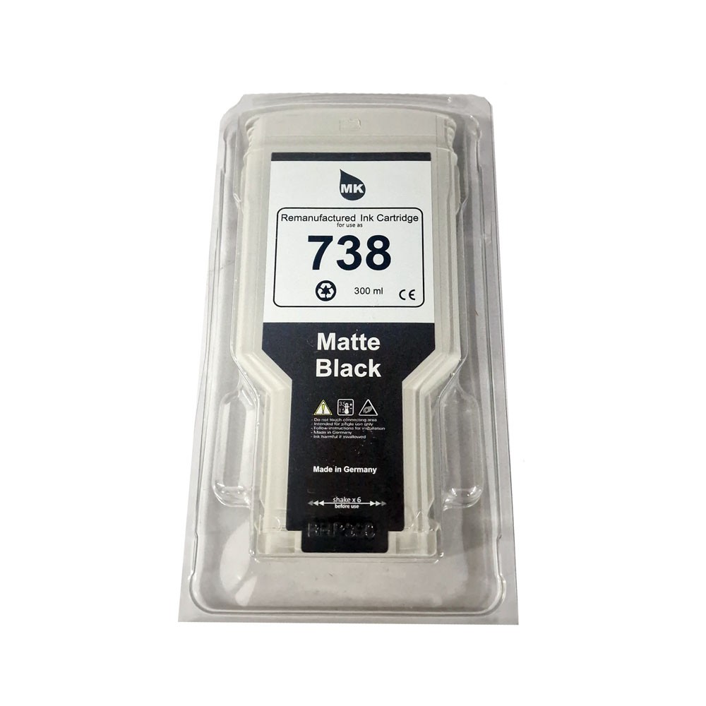 Druckerpatrone Nr. 738, Matte Black, remanufactured, 300 ml Druckerpatrone Nr. 738, Matte Black, remanufactured, 300 ml