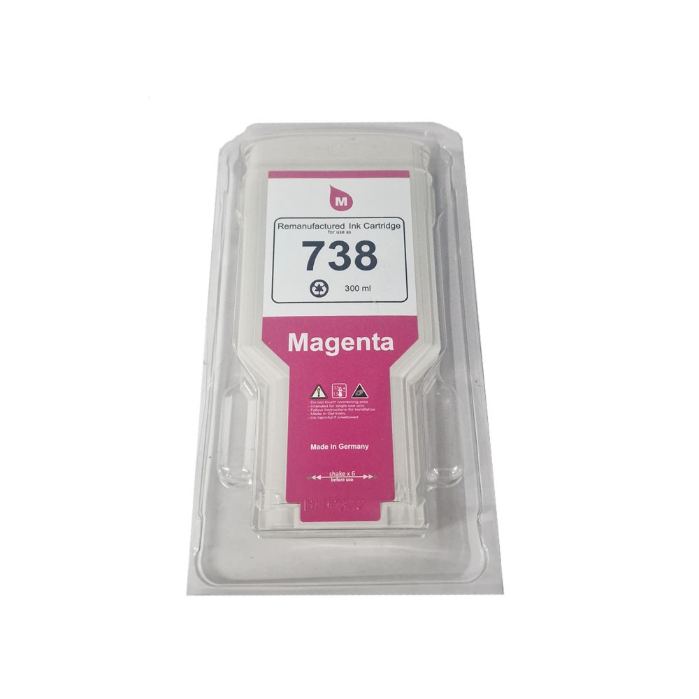 Druckerpatrone Nr. 738, Magenta, remanufactured, 300 ml Druckerpatrone Nr. 738, Magenta, remanufactured, 300 ml