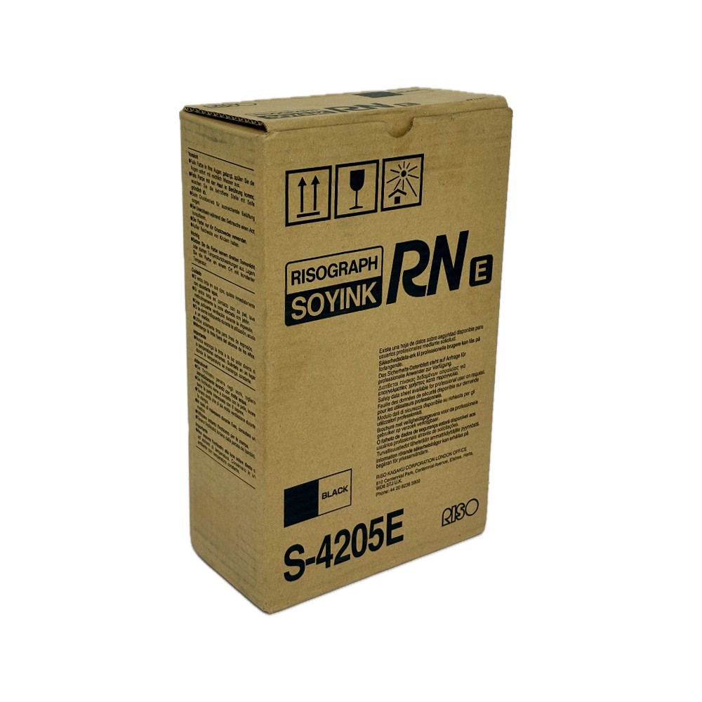 RISO Tinte Risograph Soyink RN E S-4205E, Black, Kapazität: 2 x 1000 ml RISO Tinte Risograph Soyink RN E S-4205E, Black, Kapazität: 2 x 1000 ml