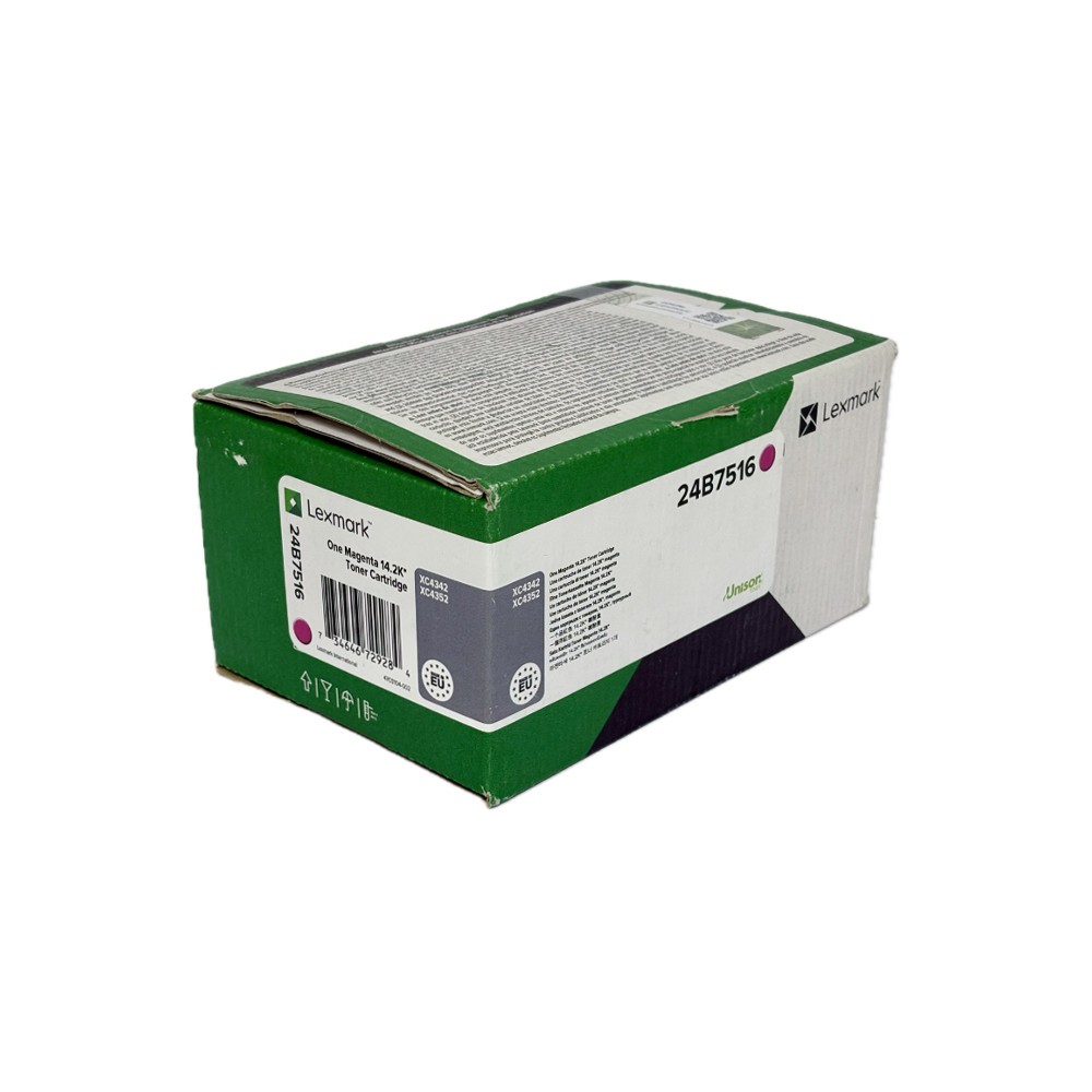 Lexmark Color Toner XC4342, XC4352, 24B7516, Magenta, Kapazität: ca. 14.200 Seiten Lexmark Color Toner XC4342, XC4352, 24B7516, Magenta, Kapazität: ca. 14.200 Seiten