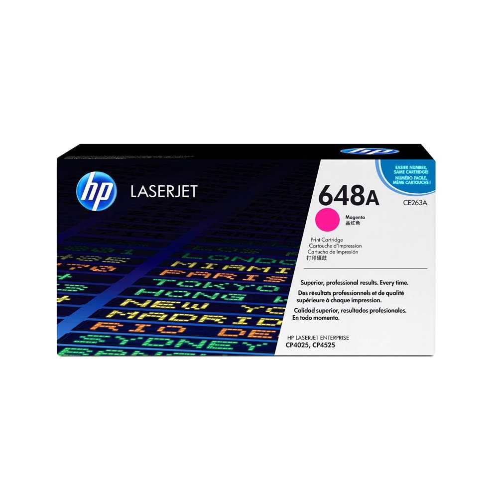HP Color Toner CE263A, 648A, Magenta, Kapazität: ca. 11.000 Seiten HP Color Toner CE263A, 648A, Magenta, Kapazität: ca. 11.000 Seiten