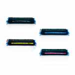 HP Color Toner Set 124A Q6000A Q6001A Q6002A Q6003A Black Cyan Magenta Yellow (Umpackware)