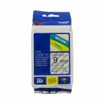 Brother P-touch Schriftbandkassette TZe-121, 9 mm x 8 m, laminiert, schwarz auf transparent