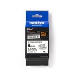 Brother P-touch Schriftbandkassette TZe-S221, 9 mm x 8 m, stark klebend, laminiert, schwarz auf weiß