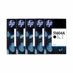 5 x HP Druckerpatronen 51604A Schwarz, Kapazität: je 3 ml, 2020
