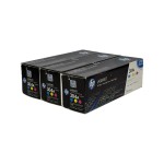 HP Color Toner 304A 3er-Pack, CF372AM, Cyan, Magenta, Yellow, Kapazität: 3 x ca. 2.800 Seiten