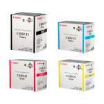 Canon Toner Set C-EXV21, Black, Cyan, Magenta, Yellow, 0452B002, 0453B002, 0454B002, 0455B002