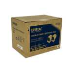 Epson Color Toner AcuLaser C3900, CX37, 0594, C13S050594, Black, 2er-Pack, Kapazität: 2 x ca. 6.000 Seiten