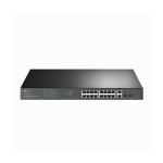 TP-LINK JetStream TL-SG1218MP 18-Port Gigabit-Rackmount-Switch, PoE+, 2x SFP