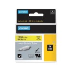 DYMO Rhino Industrie-Heißschrumpfschlauch 18058, 19 mm x 1,5 m, schwarz auf gelb